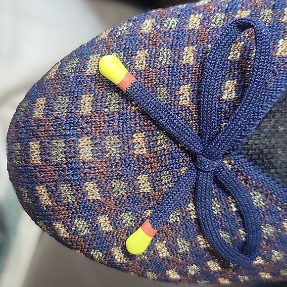 Rothy's The Bow Round Toe Evening Metallic Knit Fabric Ballet Flat - Picture 12 of 12